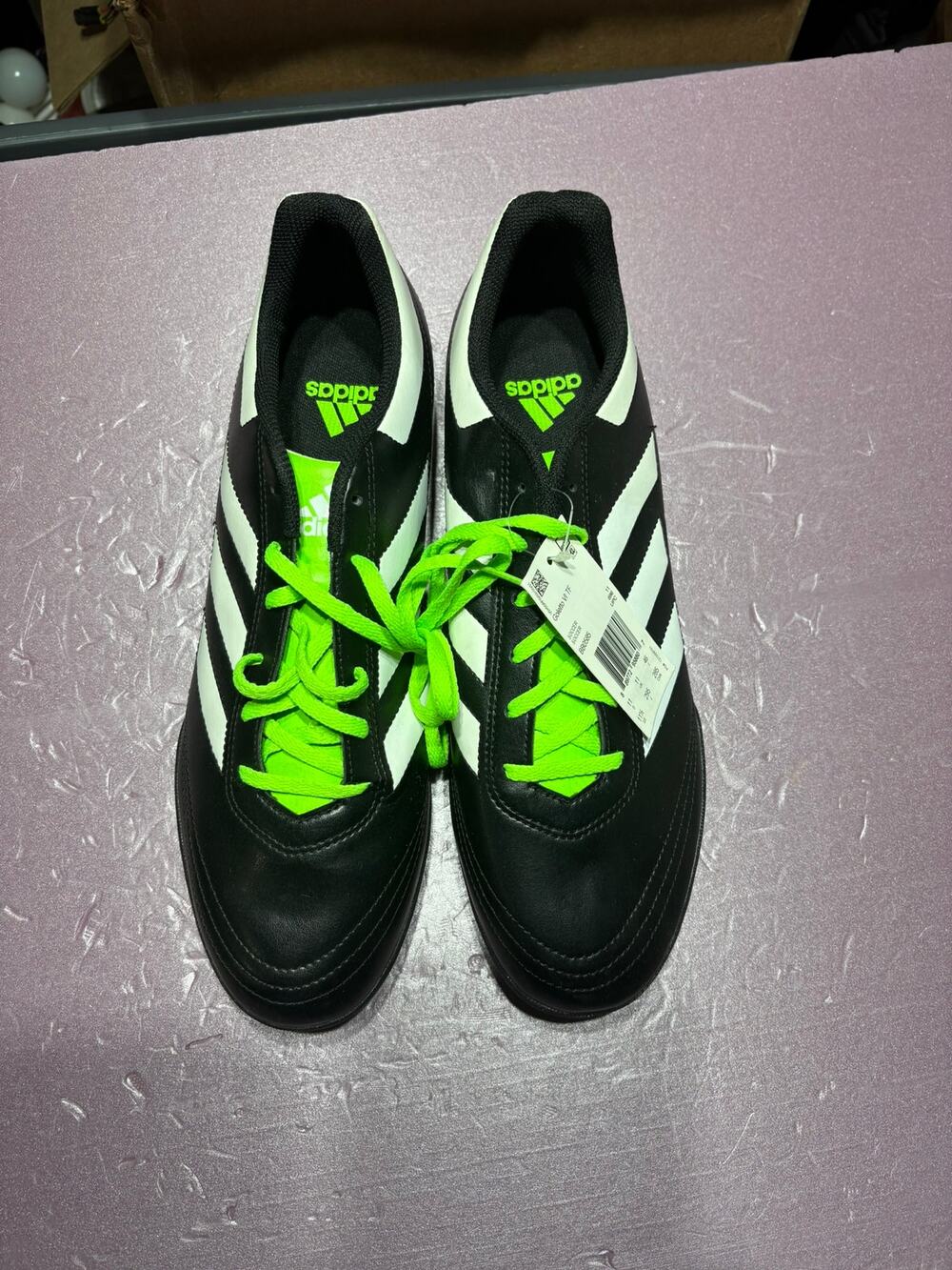 Size 11.5 Adidas Goletto VI TF - BB0585 Men's New Black Soccer Cleats Turf Shoes
